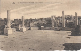 CPA AK Timgad تيمقاد Ruines Romaines Interieur Bibliotheque A Batna باتنة Khenchela Algerien Algérie Algeria الجزائر - Batna