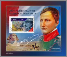 MALDIVES 2019 MNH Napoleon Bonaparte S/S - IMPERFORATED - DH2007 - Franz. Revolution