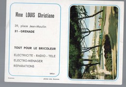Grenade (31 Haute Garonne ) Petit Calendrier 1973  Christiane LOUIS   Bricolage  (PPP21716) - Small : 1971-80
