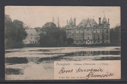 ANZEGEM-KASTEEL-CHATEAU-L'ETANG-IMP. DE REYCKE-VERZONDEN KAART-1904-?-ZIE DE 2 SCANS-MOOI! ! ! - Anzegem