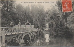 91 MONTGERON  Passerelle Et Vue Sur L'Yerres - Montgeron