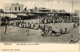 CPA AK Djibouti- Place Menelik SOMALIA (831277) - Somalië