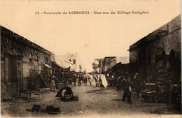 CPA AK Djibouti- Une Rue Du Village Indigene SOMALIA (831279) - Somalie