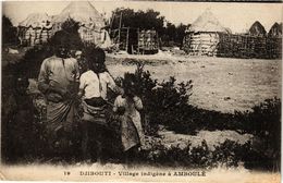 CPA AK Djibouti- Village Indigene A Amboule SOMALIA (831311) - Somalië