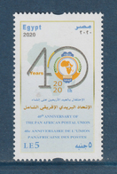 Egypt - 2020 - ( 40th Anniv. Of The Pan African Postal Union ) - MNH** - Covers & Documents