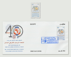 Egypt - 2020 - FDC - ( 40th Anniv. Of The Pan African Postal Union ) - MNH** - Brieven En Documenten