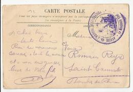 Marcophilie Cachet Annexe De Hopital D'évacuation N15 Chateau De Beaume La Roche Cote D'or  21 Pour St Cannat 13- 1914 - WW I