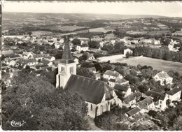 CPSM Grand Format - 64 - Lembeye - Vue Aérienne - L'église Et Le Terrain Des Sports - Lembeye