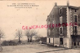 07- LA LOUVESC - LA NOUVELLE TERRASSE DEVANT LA BASILIQUE - HOTEL POINARD -   ARDECHE - La Louvesc