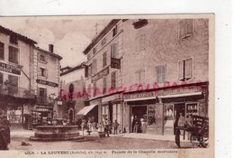 07- LA LOUVESC - FACADE DE LA CHAPELLE MORTUAIRE - AIME COSTET- HOTEL BLACHE- JEAN CELLE   -   ARDECHE - La Louvesc