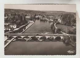 CPSM CHAMPS SUR YONNE (Yonne) - Vue Aérienne Au PONT SUR L'YONNE Le Canal Et Panorama Sur Le Village - Champs Sur Yonne