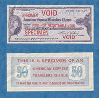 E18 - SPECIMEN American Express Travelers Cheque - Fictifs & Spécimens