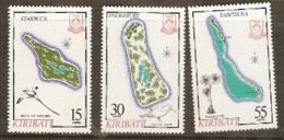 Kiribati  1987  SG  215-7  Maps   Unmounted Mint - Kiribati