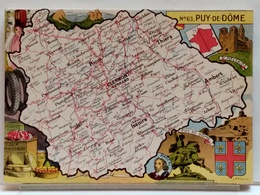 CARTE GEOGRAPHIQUE PINCHON N° 63 - PUY DE DOME - BLONDEL LA ROUGERY 1945 - Unclassified