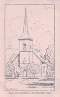 Mézières VD,Temple Paroissial, Dessin Eug. Burnand, Litho (99819) - Jorat-Mézières