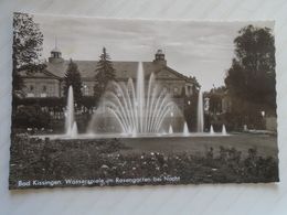 D171193 Bavaria  Bad Kissingen - Wasserspiele Im Rosengarten Bei Nacht -werbestempel - Bad Kissingen