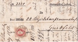 AUTRICHE 1881 LETTRE DE LAIBACH - Covers & Documents