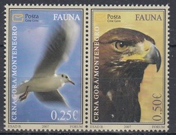 MONTENEGRO 141-142,unused,birds - Eagles & Birds Of Prey
