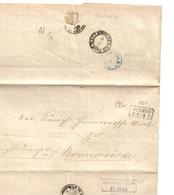 PREUSSEN XX002 / Worbis Nach Bremervörde 1864 über Witzenhausen Und Minden (mit Inhalt) - Covers & Documents