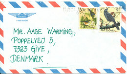 New Zealand Air Mail Cover Sent To Denmark 20-12-1988 - Luchtpost