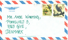 New Zealand Air Mail Cover Sent To Denmark 20-12-1988 - Airmail
