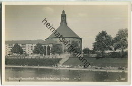 Berlin-Neu-Tempelhof - Planschbecken Und Kirche 30er Jahre - Tempelhof