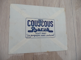 Lettre Illustrée Colonies Françaises Maroc  1 TP Pub Par Avion Couscous Baruk Rabat Pour Uzerche 1940 - Covers & Documents