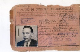 Permis De Conduire Automobile 1946 - Département De Loire Atlantique - Unclassified