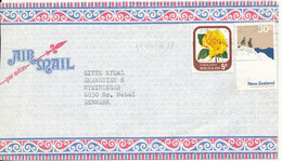 New Zealand Air Mail Cover Sent To Denmark Auckland 1978 - Luchtpost