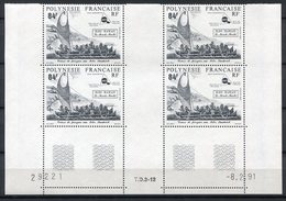 RC 15585 POLYNESIE N° 380 COURSE DE PIROGUES COIN DATÉ 1991 COTE 14,40€ NEUF ** MNH TB - Nuevos