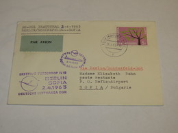 Luxembourg First Flight Cover 1963 - Sonstige & Ohne Zuordnung