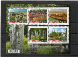 CANADA    Feuillet De 5 Timbres 1,20 $ Et 2,50 $       2014   Y&T: 2989 à 2993    Neuf Sans Charnière - Blocks & Sheetlets