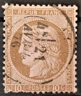 FRANCE 1875 - Canceled - YT 54 - 10c - 1871-1875 Cérès