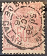 FRANCE 1890 - Canceled - YT 98 - 50c - 1876-1898 Sage (Type II)