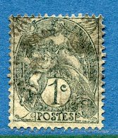 France - YT N° 107 - Oblitéré - Queue Du 1 Allongée - 1900 à 1924 - Used Stamps