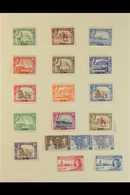 1939-64 FINE MINT COLLECTION ALMOST COMPLETE On Album Pages, Missing Only 1954 Royal Visit, Incl. 1939-48 Defins Set, 19 - Aden (1854-1963)