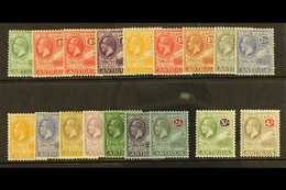 1921-29 Watermark Multi Script CA Complete Set, SG 62/80, Mint, The ½d With Thin, But Most Others Fine Incl The 2s6d, 3s - Otros & Sin Clasificación