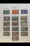 1937-1949 COMPLETE FINE MINT COLLECTION In Hingeless Mounts On Leaves, All Different, COMPLETE For The Period, Inc 1938- - Ascension (Ile De L')