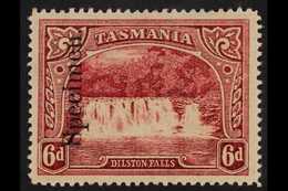 TASMANIA 1899 6d Lake Dilston Falls, SG 236, Overprinted "Specimen", Very Fine Mint. For More Images, Please Visit Http: - Andere & Zonder Classificatie