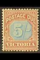 VICTORIA 1890-94 Postage Due 5s Dull Blue And Brown Lake, SG D10, Mint With Light Gum Toning. For More Images, Please Vi - Altri & Non Classificati