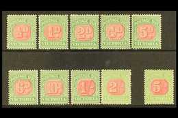 VICTORIA POSTAGE DUES 1895-96 Set Complete, SG D11/20, Very Fine Mint (10 Stamps) For More Images, Please Visit Http://w - Andere & Zonder Classificatie