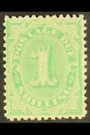 POSTAGE DUE 1902 1s Emerald Green, SG D19, Very Fine Mint. For More Images, Please Visit Http://www.sandafayre.com/itemd - Other & Unclassified