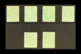 POSTAGE DUES 1906 Complete Set To 6d Green, Wmk Crown Over Single Line A, SG D45/50, Very Fine Mint (6d No Gum) (6 Stamp - Otros & Sin Clasificación