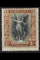 1920-21 2s Black & Brown Victory WATERMARK CROWN TO LEFT OF CA Variety, SG 210w, Fine Mint, Fresh. For More Images, Plea - Barbados (...-1966)