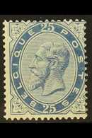 1883 25c Dull Blue King (COB 40, SG 65, Michel 37), Mint, Some Gum Creases, Centered To Top Right, Lovely Fresh Colour.  - Autres & Non Classés