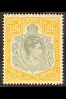 1938-53 12s6d Grey And Yellow (the So-called 'Lemon' Shade), SG 120d, Superb Never Hinged Mint, Cat £700. For More Image - Bermudes