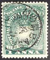 1895 1a Blue-green, "British East Africa" Overprinted, SG 34, "Mombasa" Cds, Very Fine Used. For More Images, Please Vis - África Oriental Británica