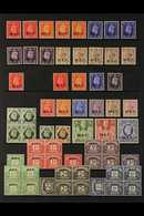 MIDDLE EAST FORCES 1942-47 VERY FINE MINT COLLECTION  Presented On A Stock Page That Includes The 1942 14mm Opt'd Set, A - Italiaans Oost-Afrika