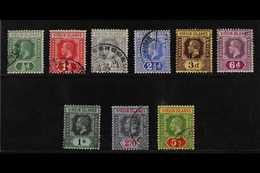 1913-19 Complete Set, SG 69/77, Good To Fine Cds Used, Fresh. (9 Stamps) For More Images, Please Visit Http://www.sandaf - Britse Maagdeneilanden