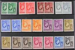 1938-47 KGVI Definitives Complete Set Including All SG Listed Paper Variants, SG 110/21, Very Fine NEVER HINGED MINT. Lo - Britse Maagdeneilanden